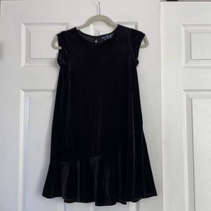 Land’s End black velvet dress